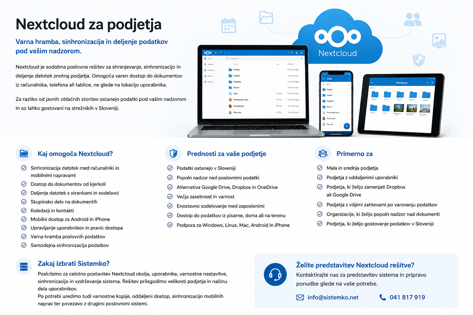 Nextcloud za podjetja